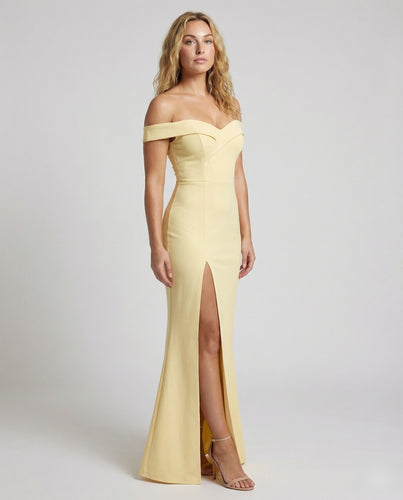 Damen tailliertes Abend-Maxikleid mit Kreuz-Bustier