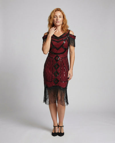 Damen Flapperkleid im Stil der 20er Jahre