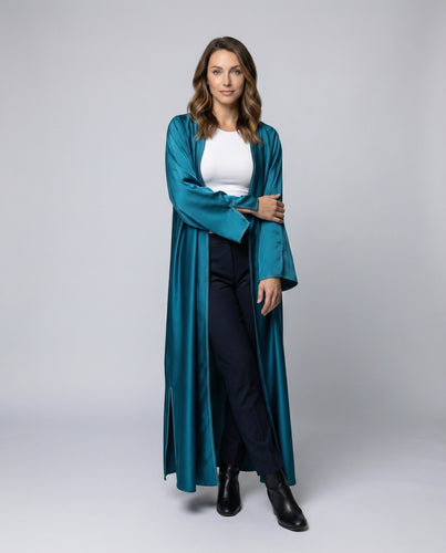 Damen langes luxuriöses Abendkaftan mit Trompetenärmeln