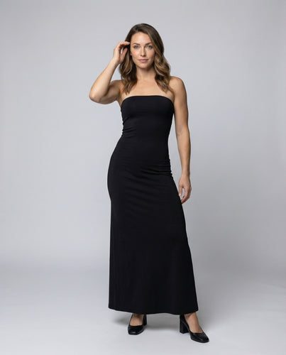 Damen tailliertes trägerloses Schlauchkleid