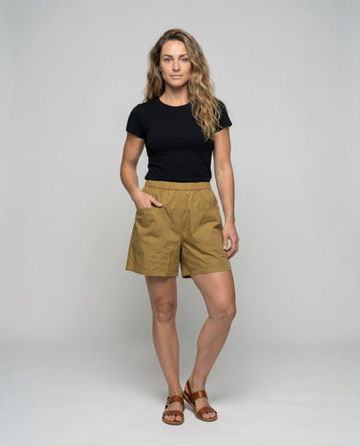 Damen weit geschnittene Baumwoll-Shorts