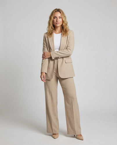 Damen elegantes Anzugset mit Longblazer
