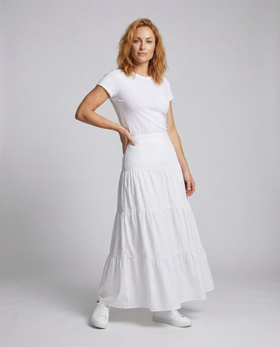 Damen fließender Lagenrock im Boho-Look