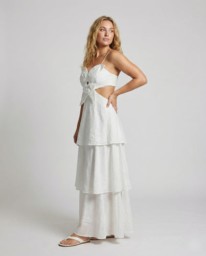 Damen Maxikleid mit Schmetterlings-Bustier