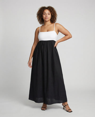 Damen Maxikleid mit tiefem Rückenausschnitt