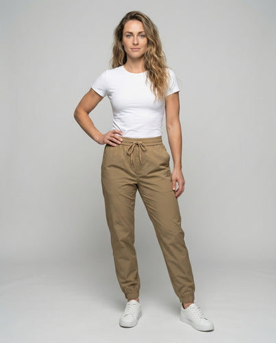 Damen lässige Cargo-Hose mit aufgesetzten Taschen