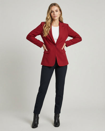 Damen einreihiger Ein-Knopf-Blazer