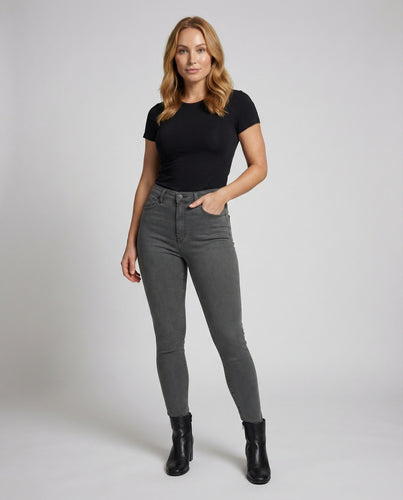 Damen figurformende Skinny-Jeans mit Stützeffekt