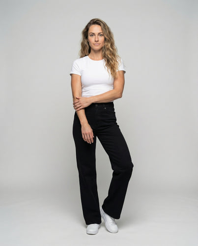 Damen Jeanshose mit taillierendem Komfortbund