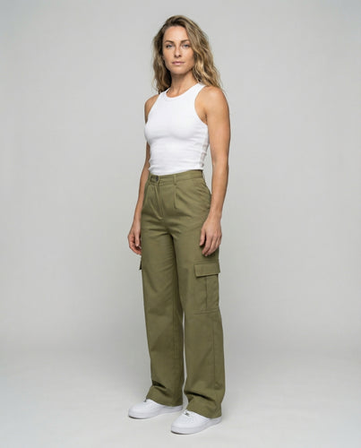 Damen Twill-Hose im Workwear-Stil