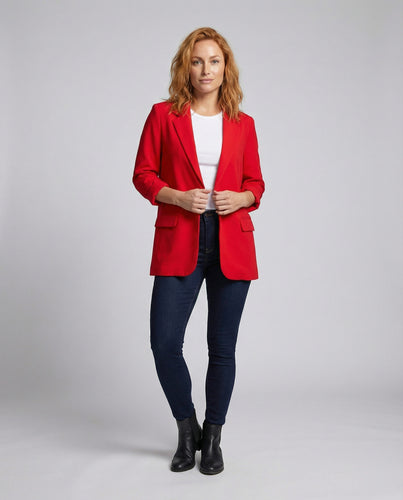 Damen Elegante Dreiviertelarm City-Blazer