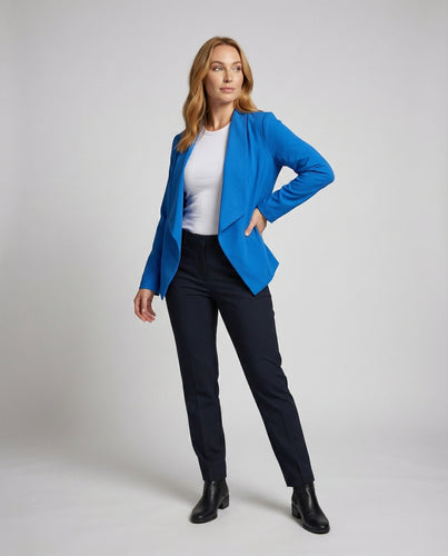 Damen Exotische Schalkragen Kimono-Blazer