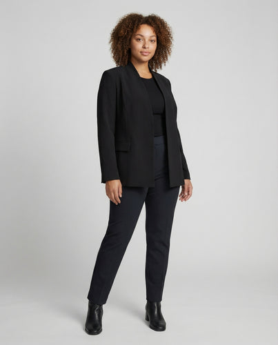 Damen Markante Stehkragen Blazer