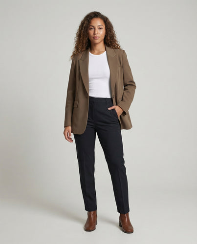 Damen Strukturierte Neopren-Optik Blazer