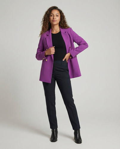 Damen Dekorative Zierknöpfe Oversize-Sakko