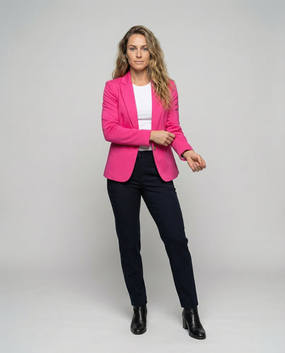 Damen Korrekte Taillierte Revers-Sakko
