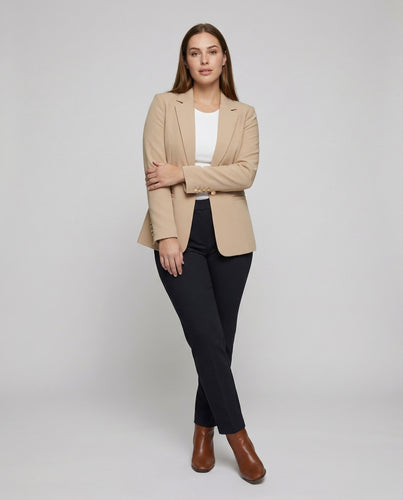 Damen Passgenaue Abnäher Sakko-Blazer