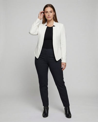 Damen Cleane Stehkragen Sakko-Blazer