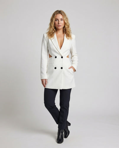 Damen Jugendliche Bleistiftrock Cropped-Blazer-Set