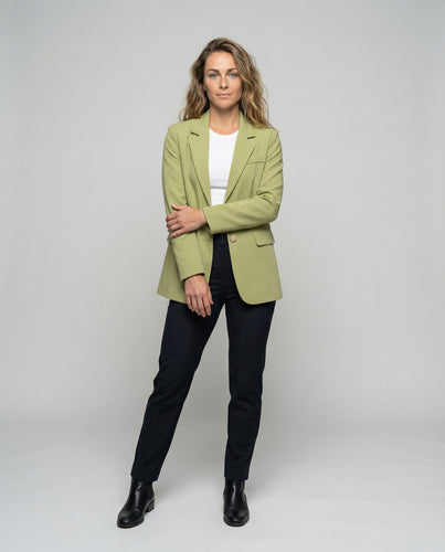 Damen Luftige Weit-Schnitt Blazer