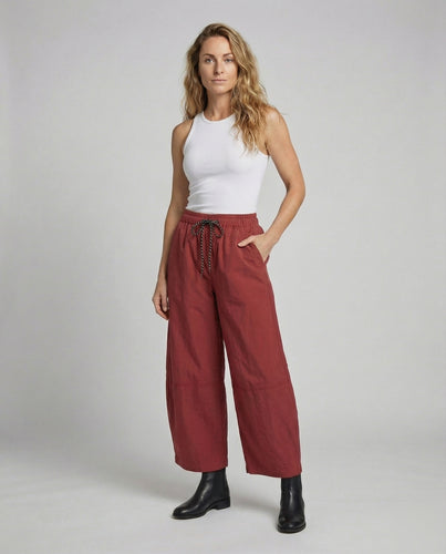 Damen weite Culotte-Hose aus Baumwollmix