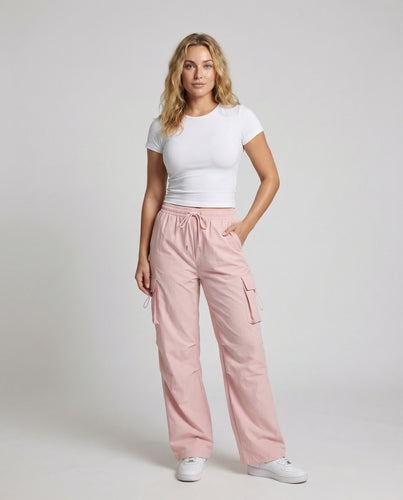 Damen weite Utility-Hose mit Klappbeuteln