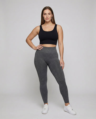Damen nahtlose Sportleggings mit Gesäßraffung