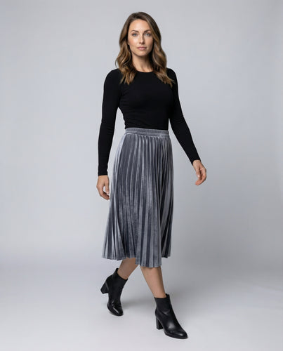 Damen Leder-Stiefelette mit Schnallenriemen