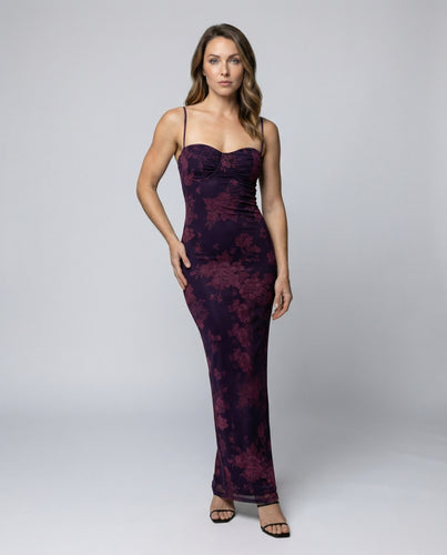 Damen Stilvolle Konturiertes-Bustier Midikleid