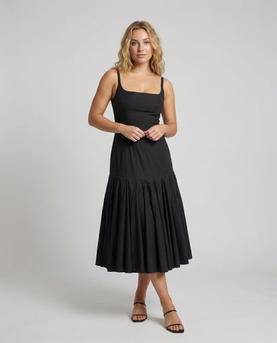 Damen Konturierte Prinzessnähte Bustier-Maxikleid