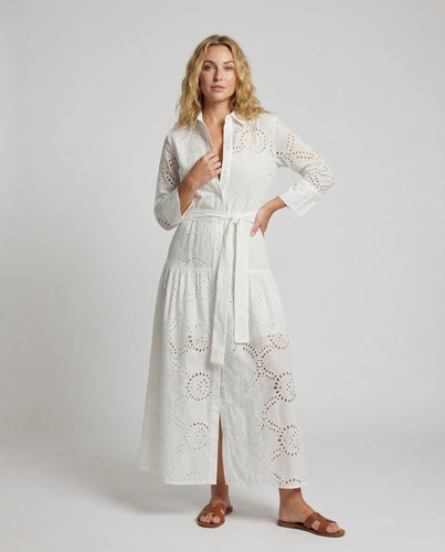 Damen Lange Taillengürtel A-Linien-Hemdkleid