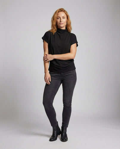 Damen Oversize Top mit Rollkragen