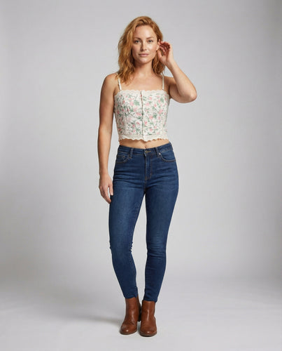 Damen Korsett-Stil Spitzen-Bustier