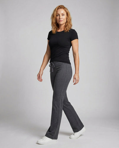 Damen nan Bootcut-Jogginghose mit Elastikbund, Tunnelzug und seitlichen Eingrifftaschen EB