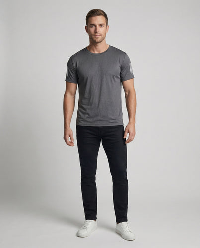 Herren nan atmungsaktives Aktivshirt mit Wabenmesh, reflektierenden Ärmelapplikationen und ergonomischem Schnitt EB