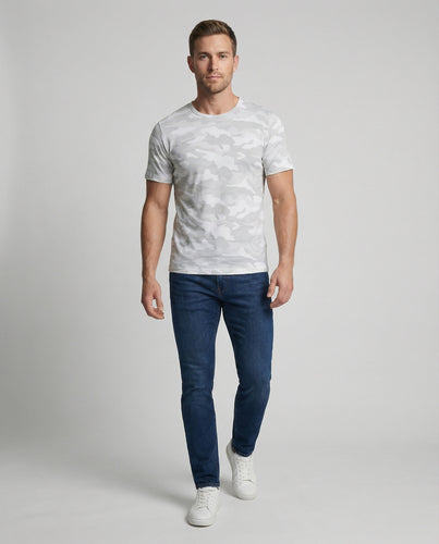 Herren nan urbanes Camouflage-T-Shirt aus atmungsaktivem Funktionsjersey mit legerem Schnitt EB