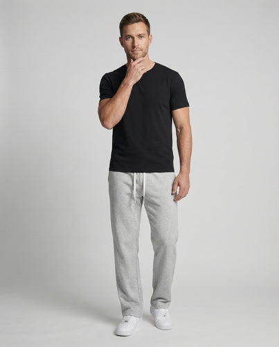 Herren nan weite Jersey-Loungehose mit Tunnelzugbund, seitlichen Eingrifftaschen und entspanntem Schnitt EB