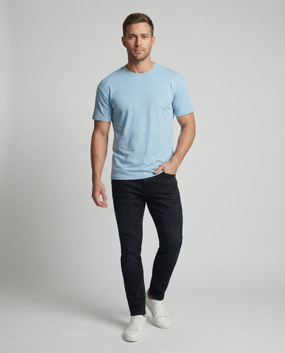 Unisex nan leichtes Kurzarm-T-Shirt aus Feinjersey mit dezenter Allover-Prägung EB