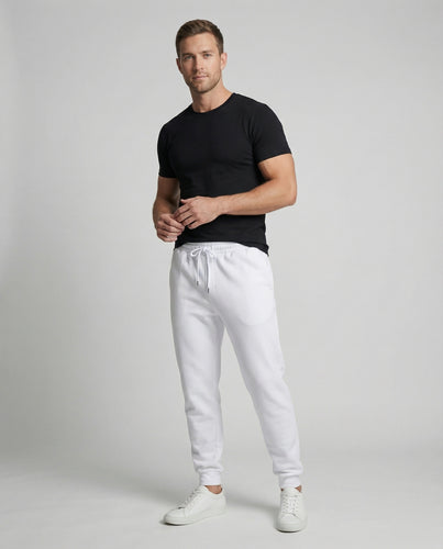 Unisex nan Lounge-Jogginghose mit elastischem Komfortbund, verstellbarem Kordelzug, Seitentaschen und schmalen Bündchen EB