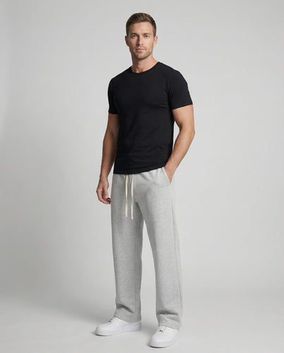 Unisex nan weite Jersey-Loungehose mit Tunnelzug, fließendem Bein und Eingrifftaschen EB