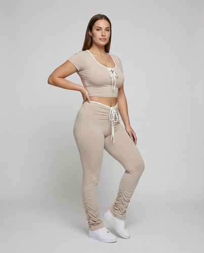 Damen Bequeme Freizeit Jersey Haus-Set