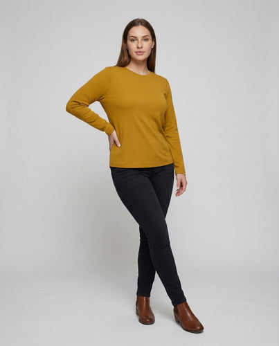 Damen Figurbetonte Elastische Feinstrick Langarmshirt