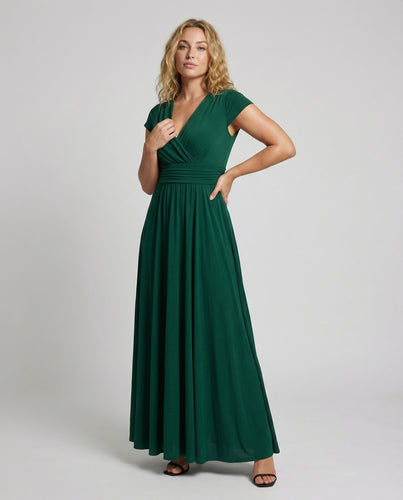 Damen Bodenlange Gala Mischgewebe Gala-Maxikleid