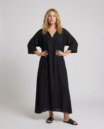 Damen Schlichte Lounge-Stil Mischgewebe Lounge-Maxikleid