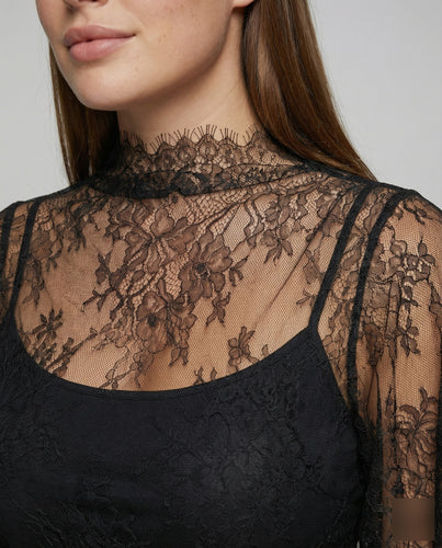 Elegante Spitzen-Überwurf Spitze Spitzen-Ensemble