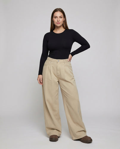 Damen Asymmetrische Palazzo-Bein Denim Denim-Hybridhose
