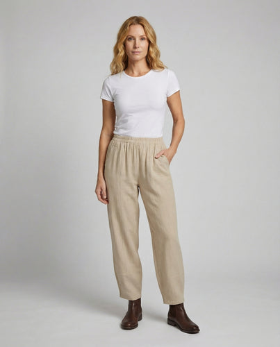 Damen Luftige Ankle-Länge Baumwoll-Gaze Ankle-Hose