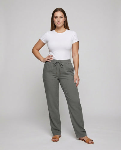 Damen Bequeme Reisefreundlich Baumwollmix Baumwollmix-Hose
