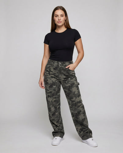 Damen Funktionale Karabiner-Detail Mischgewebe Cargohose