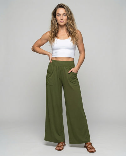 Damen Bequeme Smokbund Jersey Jersey-Hose